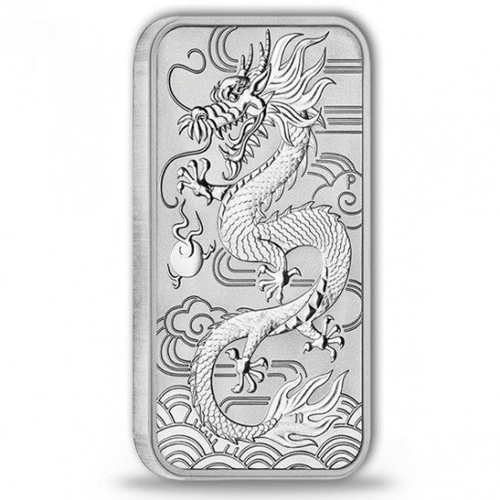 Coin Bar Dragon 1oz Silver 2018