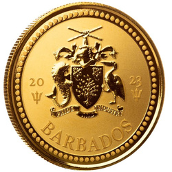 Barbados: Trident 1 oz Gold 2023
