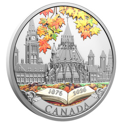 Silbermünze 150th Anniversary of the Library of Parliament koloriert 1 Unze Silber 2026 Proof