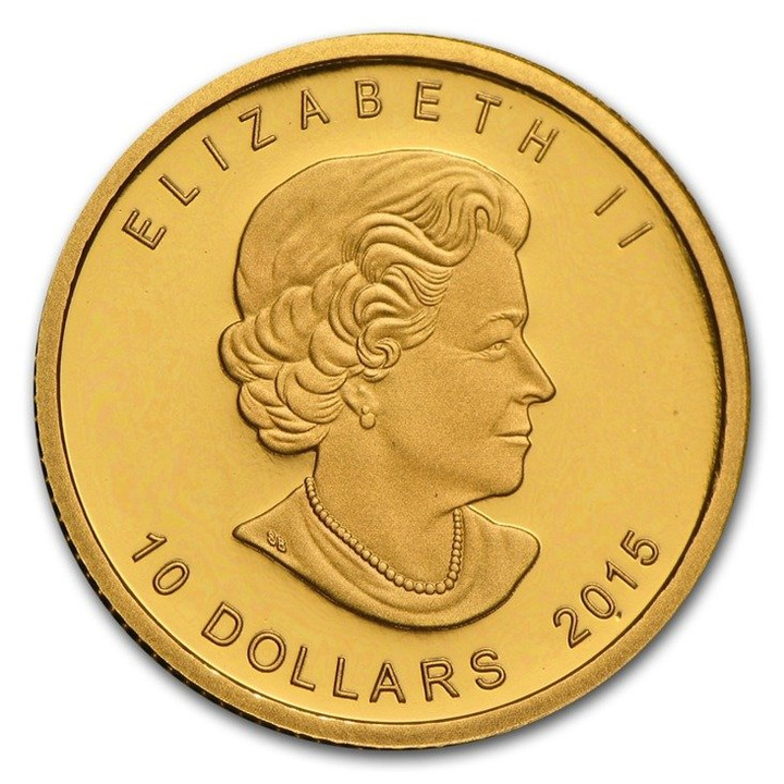 Lední medvěd 1/4 unce zlata 2015