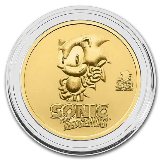 Niue: Sonic The Hedgehog 1 uncja Złota 2021