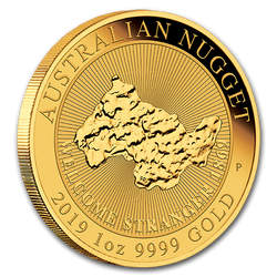 Pepita de oro "Bienvenido Forastero" 1 oz Oro 2019