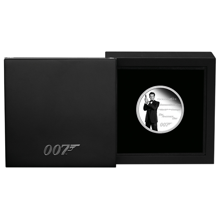 Tuvalu: James Bond Legacy 4th issue - Pierce Brosnan coloreada 1 oz Plata 2024 Proof