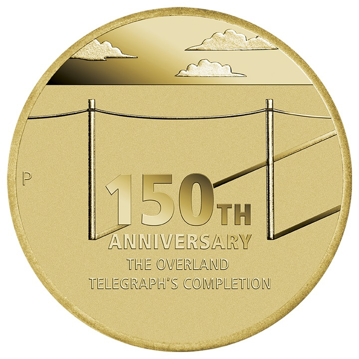 150° anniversario dell'Australian Overland Telegraph Bronzo alluminio 2022