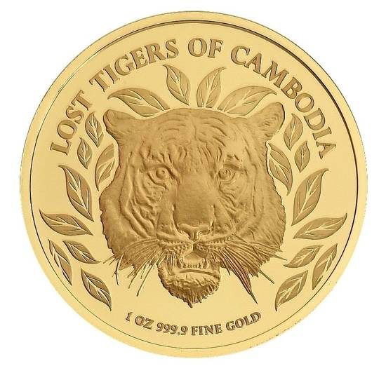 The Lost Tigers of Cambodia 1 oz Gold 2022