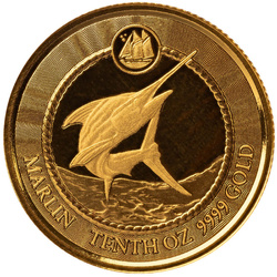 Cayman Islands: Marlin 1/10 uncji Złota 2023 Prooflike
