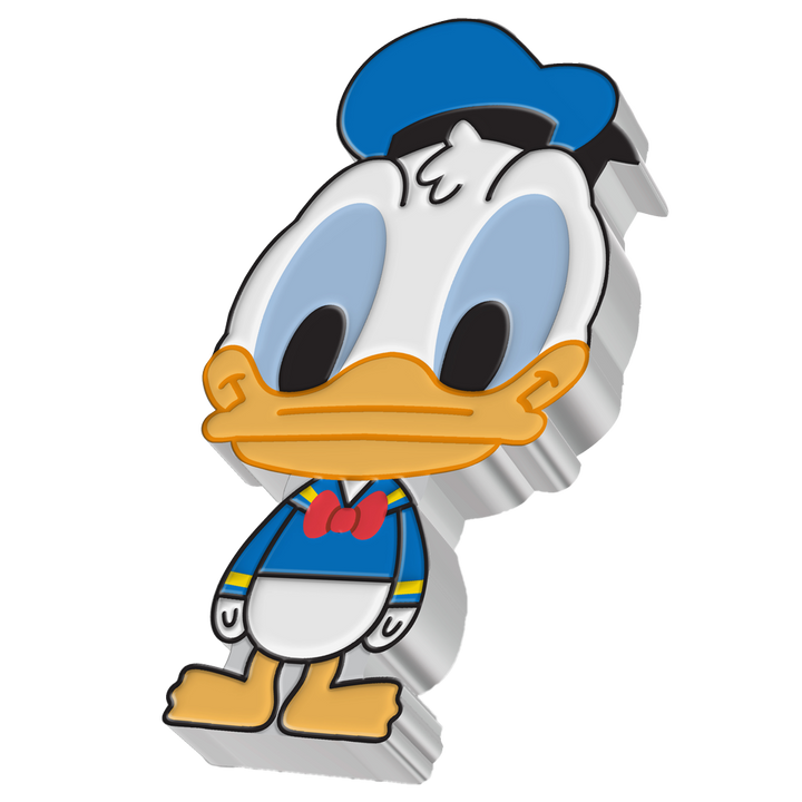 Niue: Disney - Moneda Chibi de Donald, coloreada, 1 onza de plata, 2021, calidad Proof