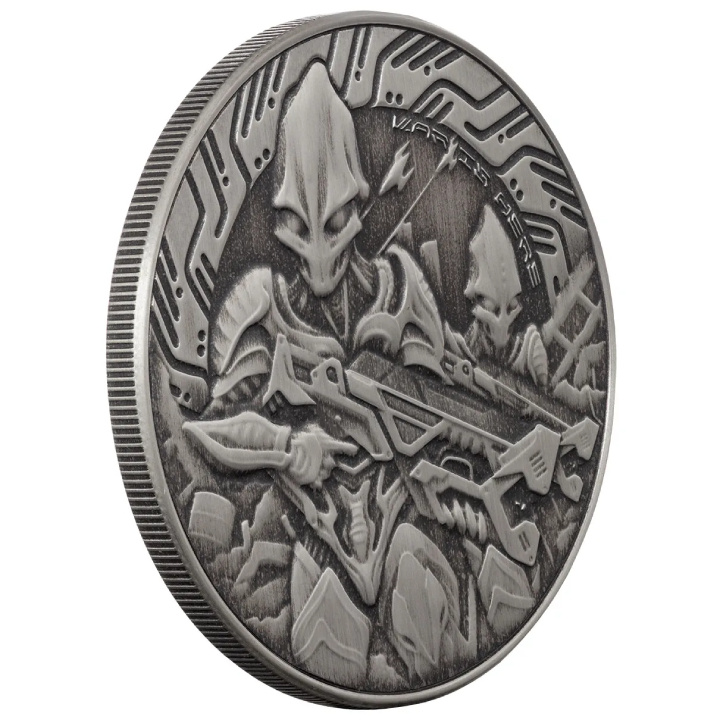Samoa: Alien 1 oz Silber 2024 Antiqued Coin
