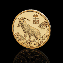 Perth Mint: Lunar III - Year of the Goat Gold Coin 1/4 oz Gold 2027 Proof