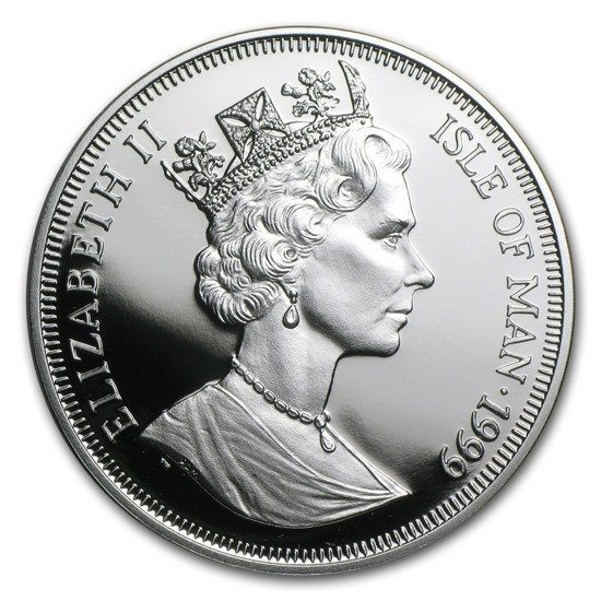 Isle of man Seria koty: Kot brytyjski krótkowłosy 1 Uncja Srebra 1999 Proof