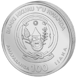 Rwanda: African Ounce - Leopard 1 uncja Platyny 2024