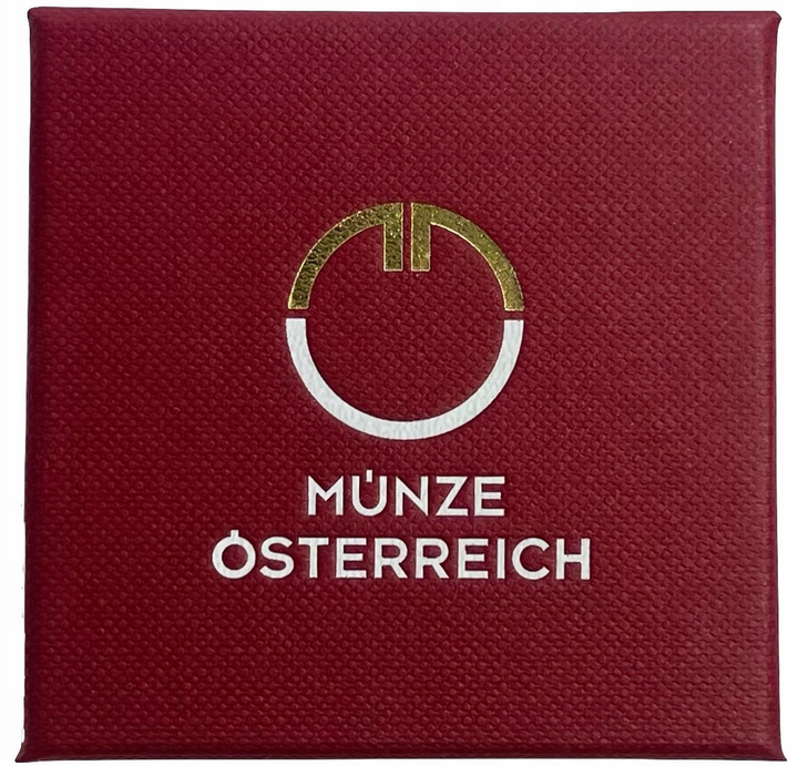 Philharmonique de Vienne 1/10 once d'or 2025 dans un coffret décoratif de la Monnaie + coffret Joyeux Noël