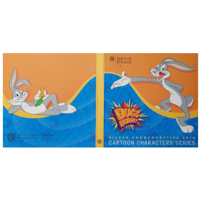 Сребърна монета Cartoon Characters: Bugs Bunny 1 долар сребро 2013