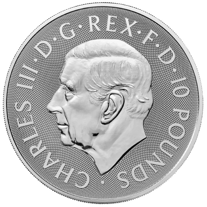 The Royal Tudor Beasts: The Bull of Clarence 10 uncji Srebra 2023