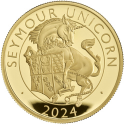 The Royal Tudor Beasts: The Seymour Unicorn 1 uncja Złota 2024 Proof