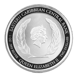 Anguilla: Coat of Arms 1 uncja Srebra 2020