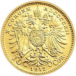 Moneta in oro Austria: 10 corone Francesco Giuseppe I Brand New (riconio)