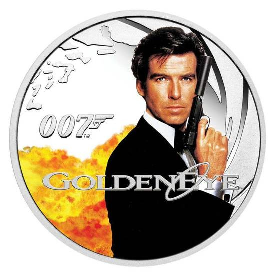 Tuvalu: GoldenEye color 1/2 oz Plata 2022 Proof