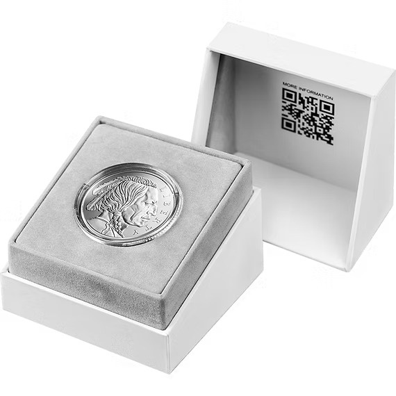 Ezüst medál Indian Head United Crypto States 1 uncia ezüst 2024 Proof hologrammal