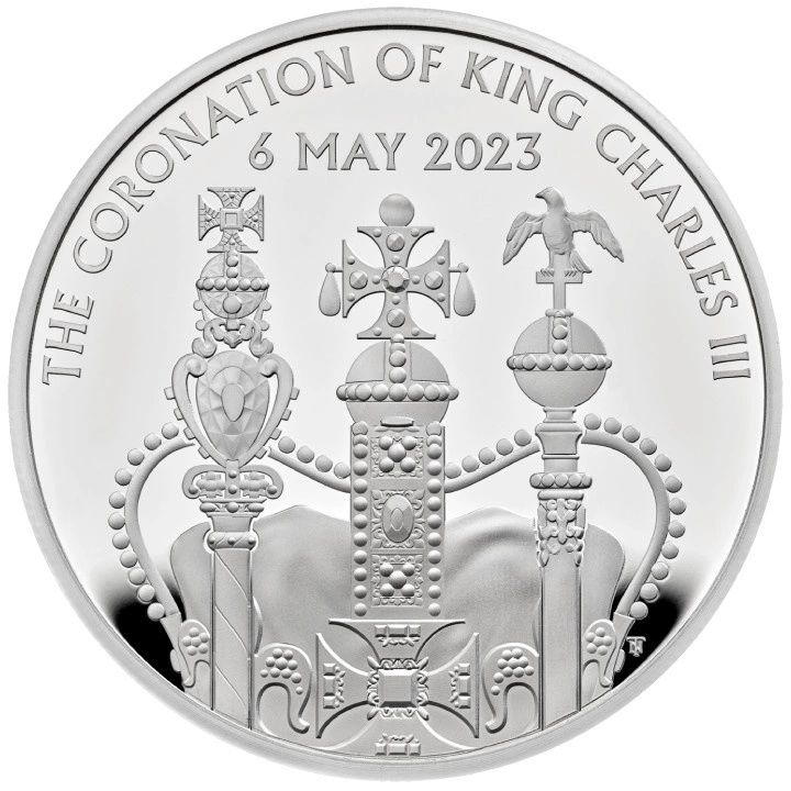 The Coronation of His Majesty King Charles III £5 Silber 2023 Proof 
