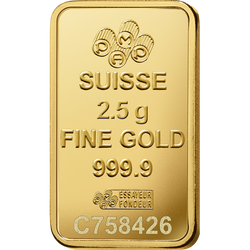 PAMP Lady Fortuna Veriscan 2.5 g Gold Bar