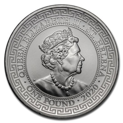 Święta Helena: Trade Dollar 1 uncja Srebra 2020