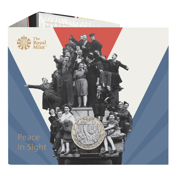 L'80° anniversario del VE Day 50p Rame-nichel 2025