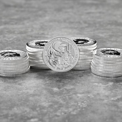 Britannia e Liberty 1 oncia d'argento 2024