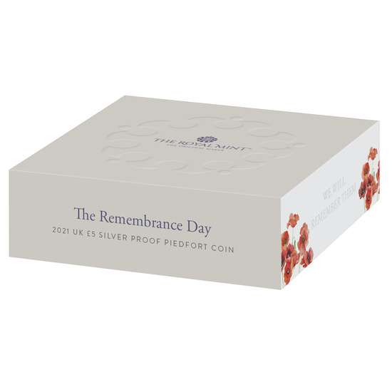 The Remembrance Day colorato Argento 2021 Proof Piedford Coin