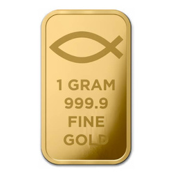 Jesus 1g Goldbarren