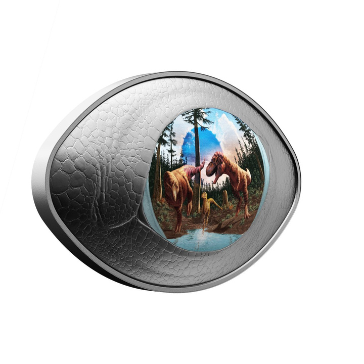 Canada: Dinosaur Eye 1 oz Silver 2025 Proof Shaped Coin