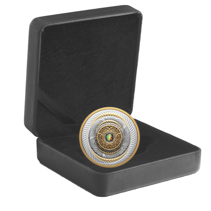 Canada: Dancing Ammolite - Elements of Nature "Air" Silver 2024 Gilded Proof Coin