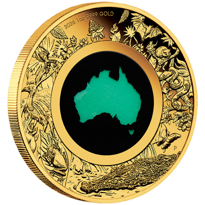Złota Moneta Great Southern Land 1 uncja złota 2026 Chrysoprase Proof