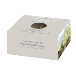 Harry Potter: Escuela Hogwarts de Magia y Hechicería 50p Oro 2023 Proof