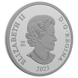 Canada: His Majesty King Charles III's Royal Cypher $1 Silber 2023 Proof