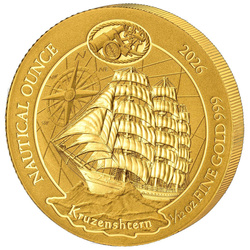 Rwanda: Nautical Ounce - Kruzenshtern 1/12 uncji Złota 2026