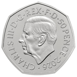 Monedă din cupronichel 100 de ani de Grand Prix în Marea Britanie 50p 2026
