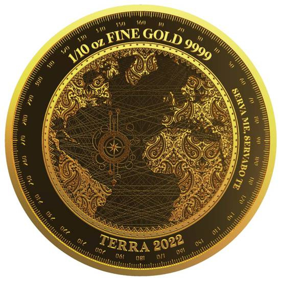 Tokelau: Terra 1/10 oz Gold 2022 Prooflike