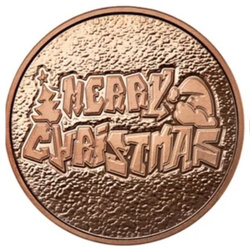 Christmas Graffiti 1 Ounce of Copper