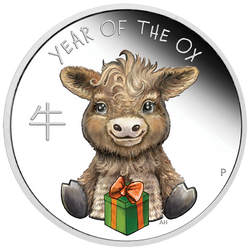 Lunar III: Baby Ox ½ oz Silver 2021 Proof