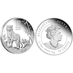 Lunar III: Year of the Tiger 1/2 oz Silber 2022 Proof