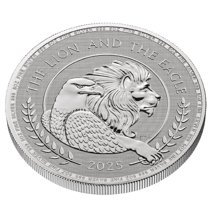 El León y el Águila 5 oz Plata 2023 Proof