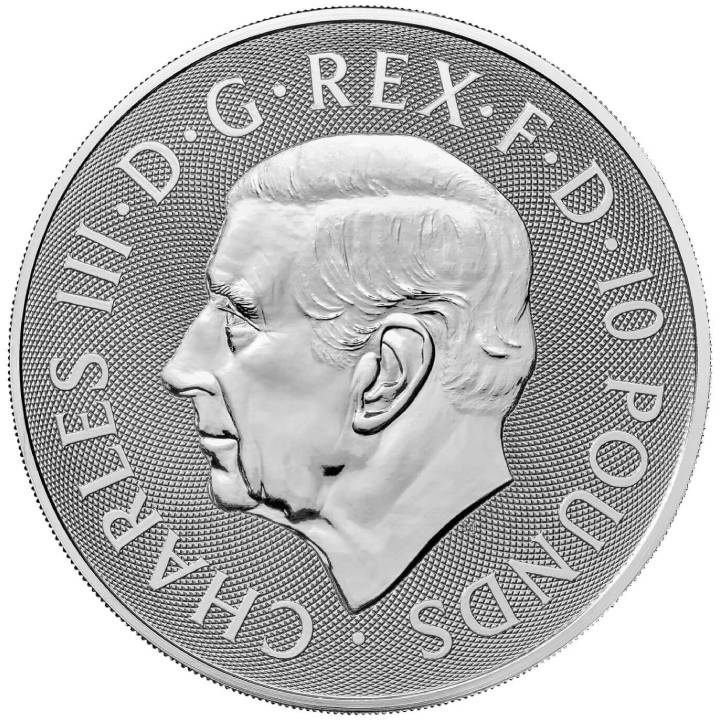 The Royal Tudor Beasts: The Seymour Unicorn 10 once d'argento 2024