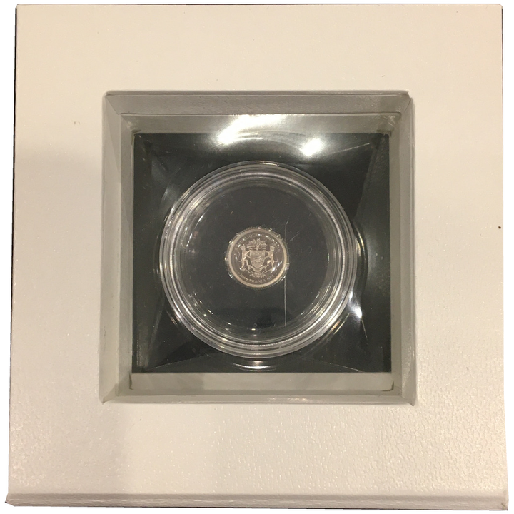 Gabon Gold Coin: Springbock 2014 0.5 g White Gold Prooflike