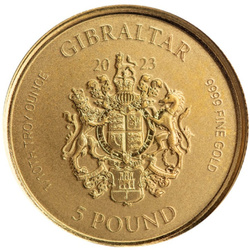 Gibraltar : Dame Justice 1/10 once d'or 2023 Proof