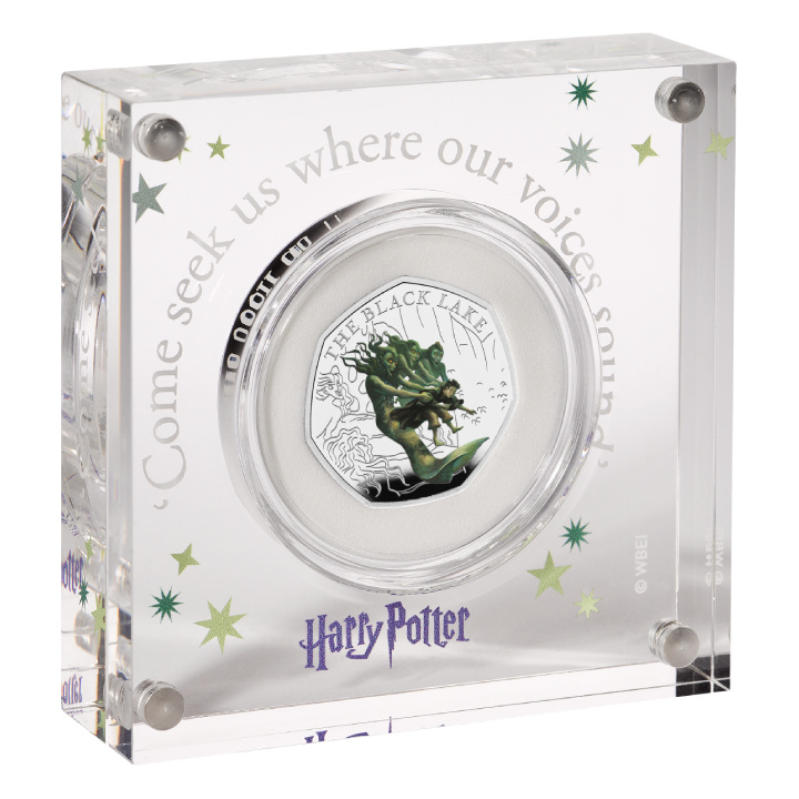 Harry Potter: Black Lake de color 50p Plata 2024 Proof
