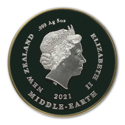 Niue: El Señor de los Anillos: La Comunidad del Anillo - 9º Personaje 20 Aniversario Película 5 Onzas Plata 2021 Proof