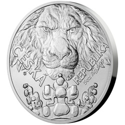 Niue: Czech Lion 5 oz Silber 2023