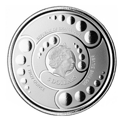 Ghana: Alien de color 1 oz Plata 2021 Proof