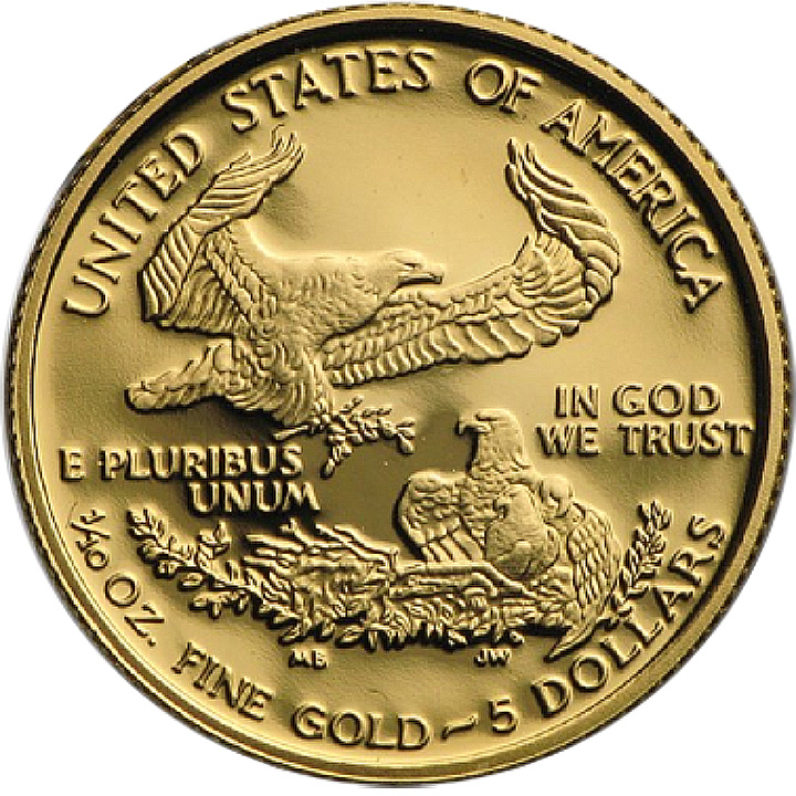 Aigle américain 1/10 once d'or 2007 Proof